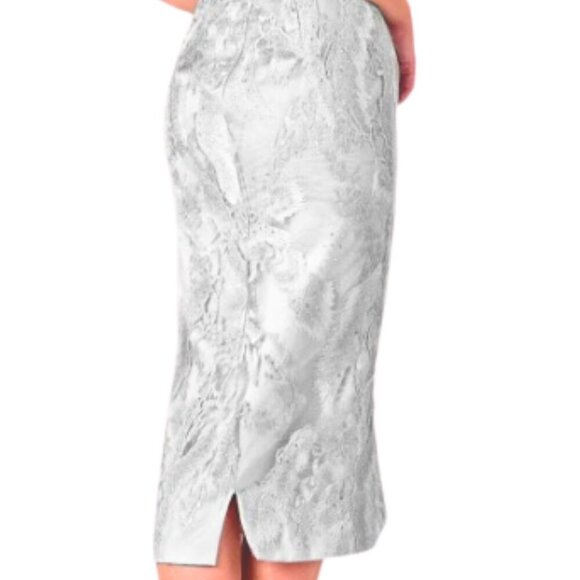 NWT Terani Couture 2111C4557 Homecoming Dress Silver Size 4 - Picture 6 of 10